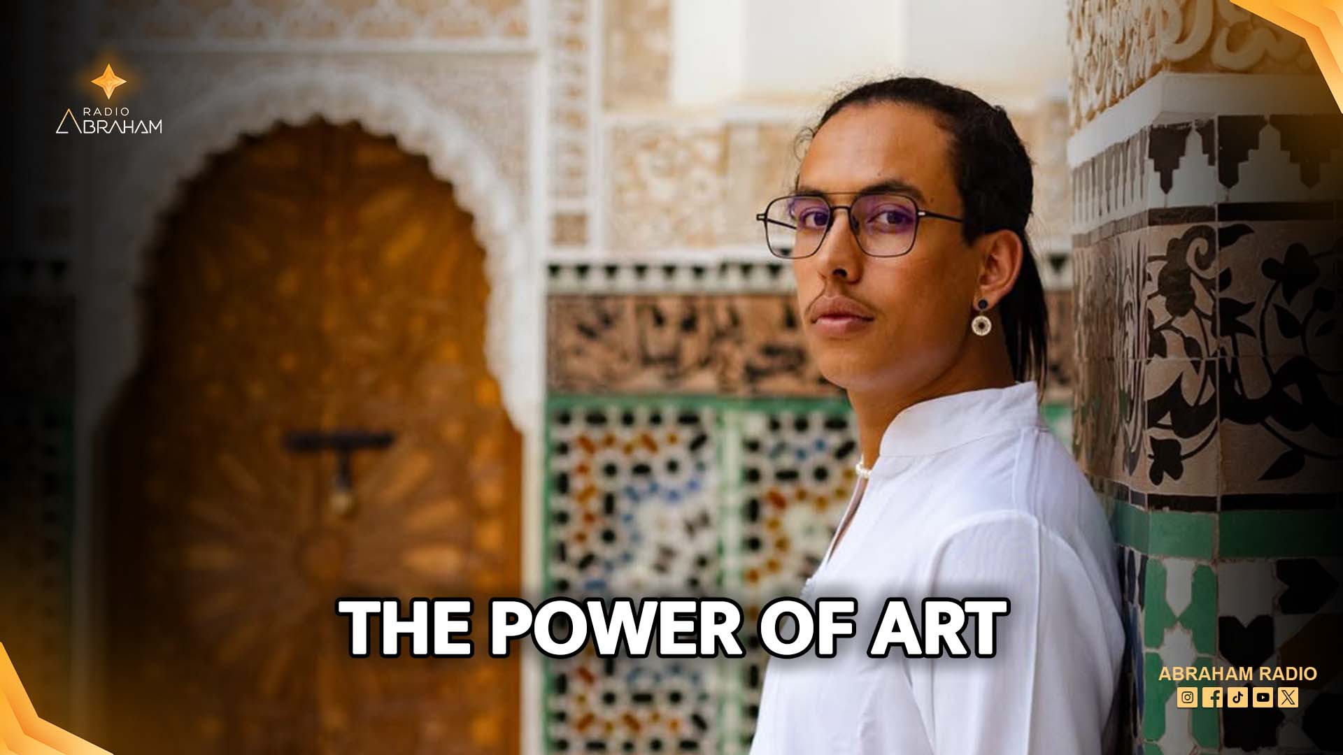 Moroccan director and cultural advocate Abdelatif Nhaila discussing documentary theater and artistic youth inclusion projects.