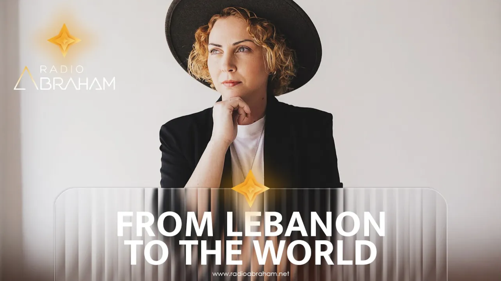 Lebanese singer performing for peace and unity on a global stage.